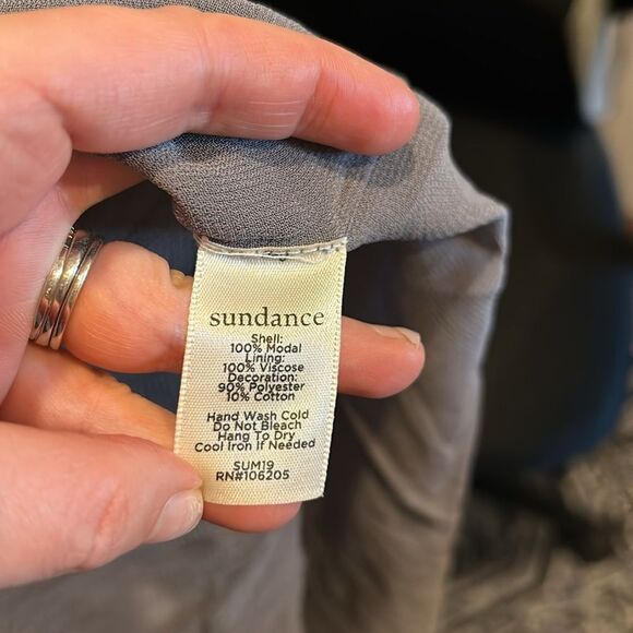 Sundance aura embroidered gray tunic boho embellished dress‎ - Picture 4 of 7